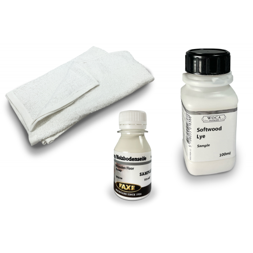 Samples: DC003 Woca Softwood Lye & Faxe white soap, Gallery, How to, Video, Data, Architect  (DC)