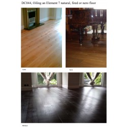 Kit Saving: DC044 (c) Double oiling an Element 7 MA natural, fired or nero floor,  floor, work by hand, 16 to 35m2  (DC)