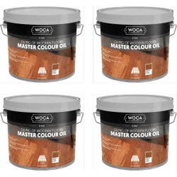 TRADE PRICE! Woca Master Colour Oil Castle Grey 114 10ltr total; box of 4 x 2.5L 531425AA (DC) 