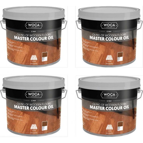 TRADE PRICE! Woca Master Colour Oil Walnut 119 10ltr total; box of 4 x 2.5L 531925AA (DC)