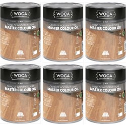 TRADE PRICE! Woca Master Colour Oil white 6ltr total; box of 6 x 0.75L 522507AA (DC) 