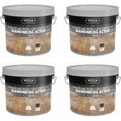 TRADE PRICE! Woca Diamond Oil Active, Caramel Brown 10ltr total; box of 4 x 2.5L 566025A (WF)