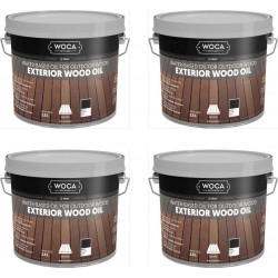 TRADE PRICE! Woca Exterior Wood Oil Black 10ltr total; box of 4 x 2.5L 617950A (DC)  