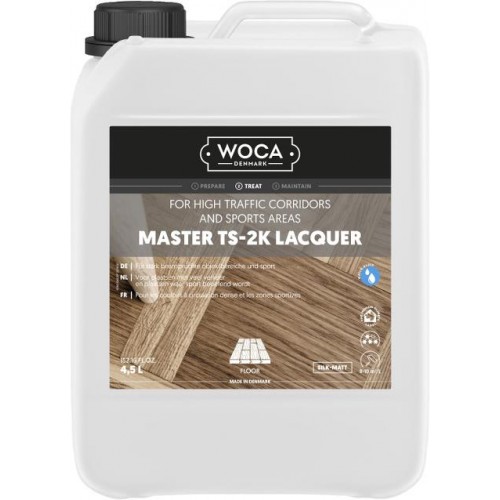 Woca Master TS 2K Lacquer with ISO Hardener, Silk-matt 20%, 5L 690136A (HA)