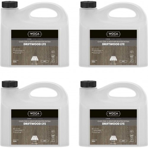 TRADE PRICE! Woca Driftwood Lye Grey 10ltr total; box of 4 x 2.5L 500279A (DC) TRADE PRICE! Woca Driftwood Lye Grey 10ltr total; box of 4 x 2.5L 500279A (DC)