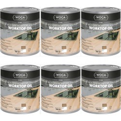 TRADE PRICE! Woca Worktop & furniture Oil Natural 4.5ltr total; box of 6 x 0.75L 527713A (DC)